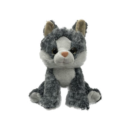 TABBY CAT Stuffed Animal, 8 Inches, Order Stuffed or Unstuffed With a Fiber Pack,
