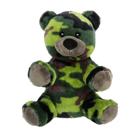 CAMO TEDDY BEAR Stuffed Animal, 8 Inches, Order Stuffed or Unstuffed With a Fiber Pack, Plushie