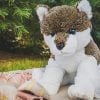 RECORDABLE WOLF Stuffed Animal, 16" Plushie, Ultrasound Plush, Memorial Bear, Military Deployment, Personalized, Valentine's Day