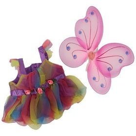 DRESS With Butterfly Wings | Fits BAB | Teddy Bear Clothes | Plushie Clothing | Stuffed Animal Accessory